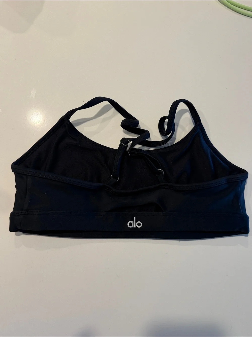 ALO Yoga Black Strappy Sports Bralette